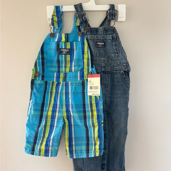 Bundle of 5 OshKosh B’gosh Baby Boy Overalls | Size 18M–2T - Picture 3 of 12